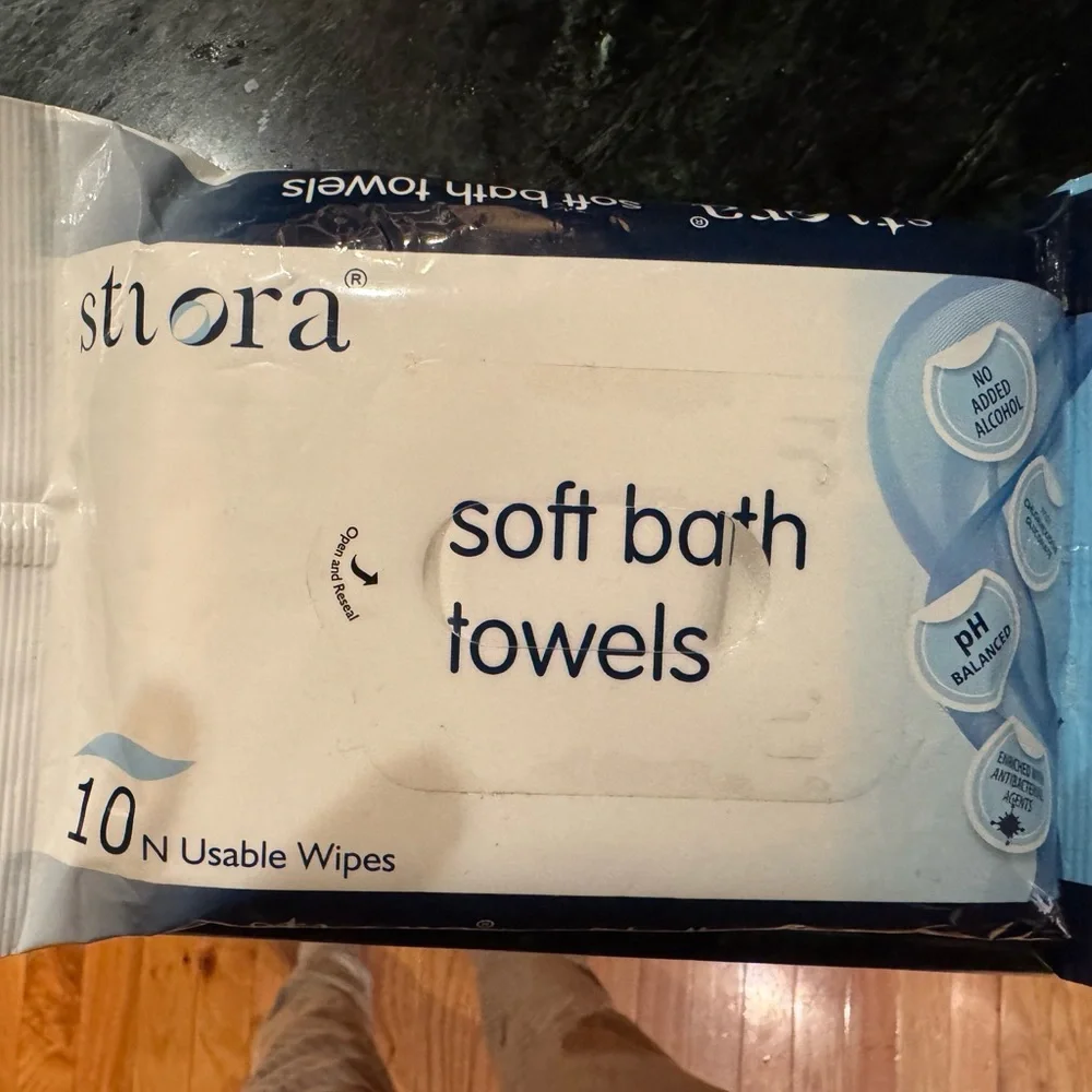 Storia Soft Bath Towels - 10 Usable wipes